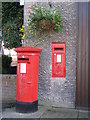 NZ1164 : Father and daughter postboxes, Wylam by Mike Quinn