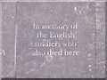 A memorial to the English who died at Culloden