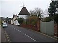 High Street, Fordwich, with converted oast house