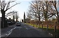 TQ2796 : Chalk Lane towards church by John Salmon