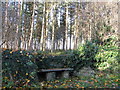 Stone bench for weary churchgoing parishioners