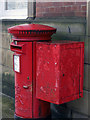 Postbox with attached pouch box