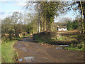 Access road near The Butter Cross