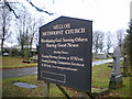 Mellor Methodist Church, Sign