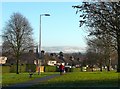 Walking the dog in Chances Park