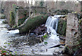 Kearsney Abbey waterfall near Minnis Lane