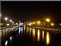 Looking east along the canal from the canal bridge