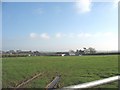 View across pasture land towards Cae-crin Farm