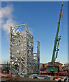 Trial erection of complex steel structure