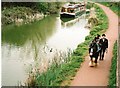 Horse drawn barge on the Great western Canal