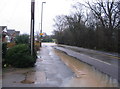 Broad Lane and Banner Lane junction flooded