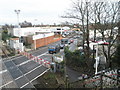 View looking towards Seawards from the footbridge at Bedhampton Railway Station