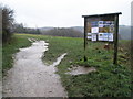 Information board on Pewley Down