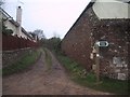 Footpath to Dotton leaves Colaton Raleigh