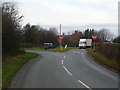 Junction of Wallhill Lane with the A534