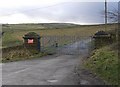 Entrance to Leeshaw Reservoir