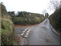 Minor road junction, south of Woodbury