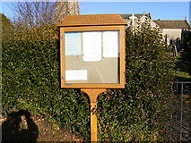 TM1058 : St. Mary's Church, Earl Stonham, Notice Board by Geographer