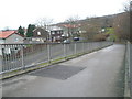 View from footbridge down into Falmouth Road