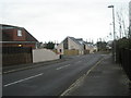 Looking from the top end of Connaught Lane down towards Hillside Crescent