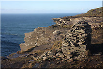 R0290 : Cairn on the Cliffs of Moher by Bob Jones