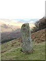 SE0896 : Boundary stone on Ellerton Scar by Gordon Hatton