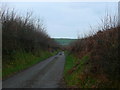 Lon wledig rhwng Cribyn a Capel-y-Groes /  Country lane between Cribyn and Capel-y-Groes