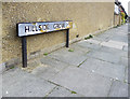 Road sign Hillside Grove, London N14