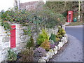 SY7387 : West Knighton: phone box and redundant postbox by Chris Downer