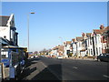 Looking up Milton Road towards the roundabout for the Eastern Road