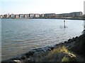 Looking over Eastney Lake to the flats in Ferry Road