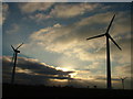 TG4719 : Blood Hills wind farm near sunset by John Goldsmith