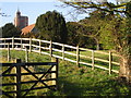 Path alongside graveyard at Ringwould