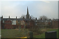 St Ignatius RC Church spire, from the A6