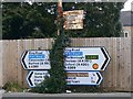 Road signs, County Road, Swindon