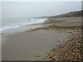 Barton on Sea, beach looking west