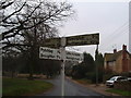 Road sign in the middle of Orlingbury