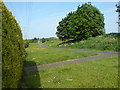 Start of the linear park beside the Ketch roundabout