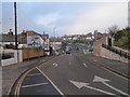 Road junction in Teignmouth near the railway station