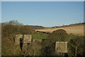 Remains of the former railway viaduct over the Rancleugh Burn