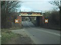 ST9182 : The railway crosses the A429 by Sarah Charlesworth