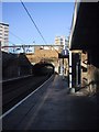 Looking northwards at Stoke Newington Station