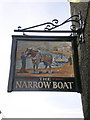 The Narrow Boat, Victoria Street, Sign