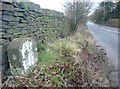 Boundary stone, Moor Lane B6107, Meltham