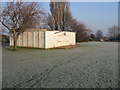 The changing rooms at Eastry football ground