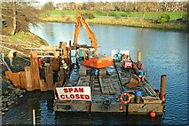 J3471 : River Lagan works, Belfast (1) by Albert Bridge