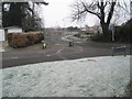 Looking from Russell Road into Leigh Road