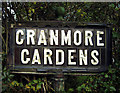 Street sign, Cranmore Gardens