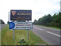 Wareham : Welcome Sign & Jurassic Coast Sign