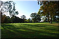 View across former parkland at Besselsleigh